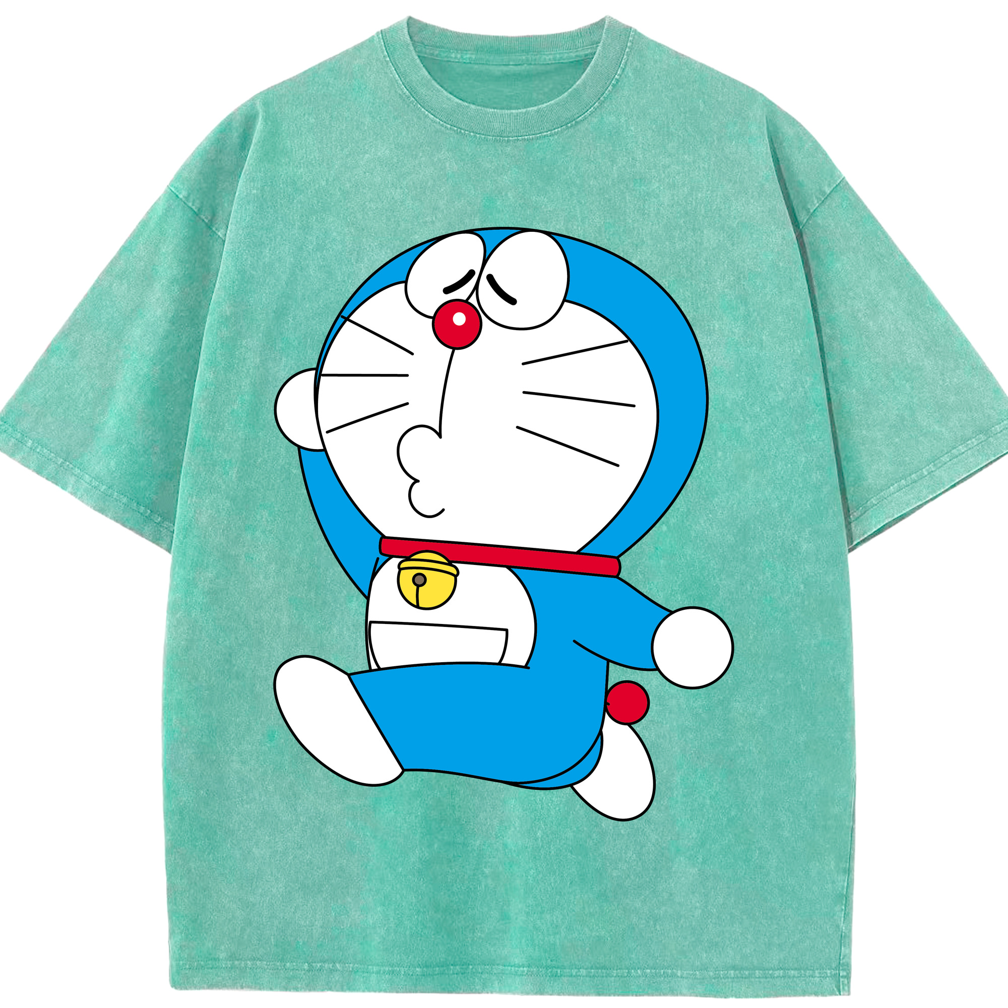 （画像用） ドラえもん Doraemon 綿100% ヴィンテージ風 半袖Tシャツ（フロントプリント）